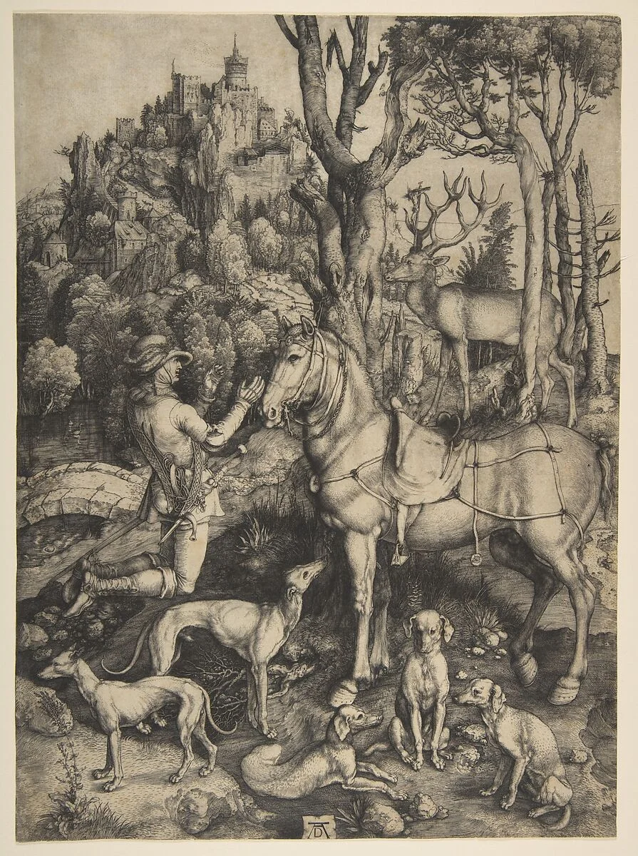 Albrecht Dürer's engraving of Saint Eustace