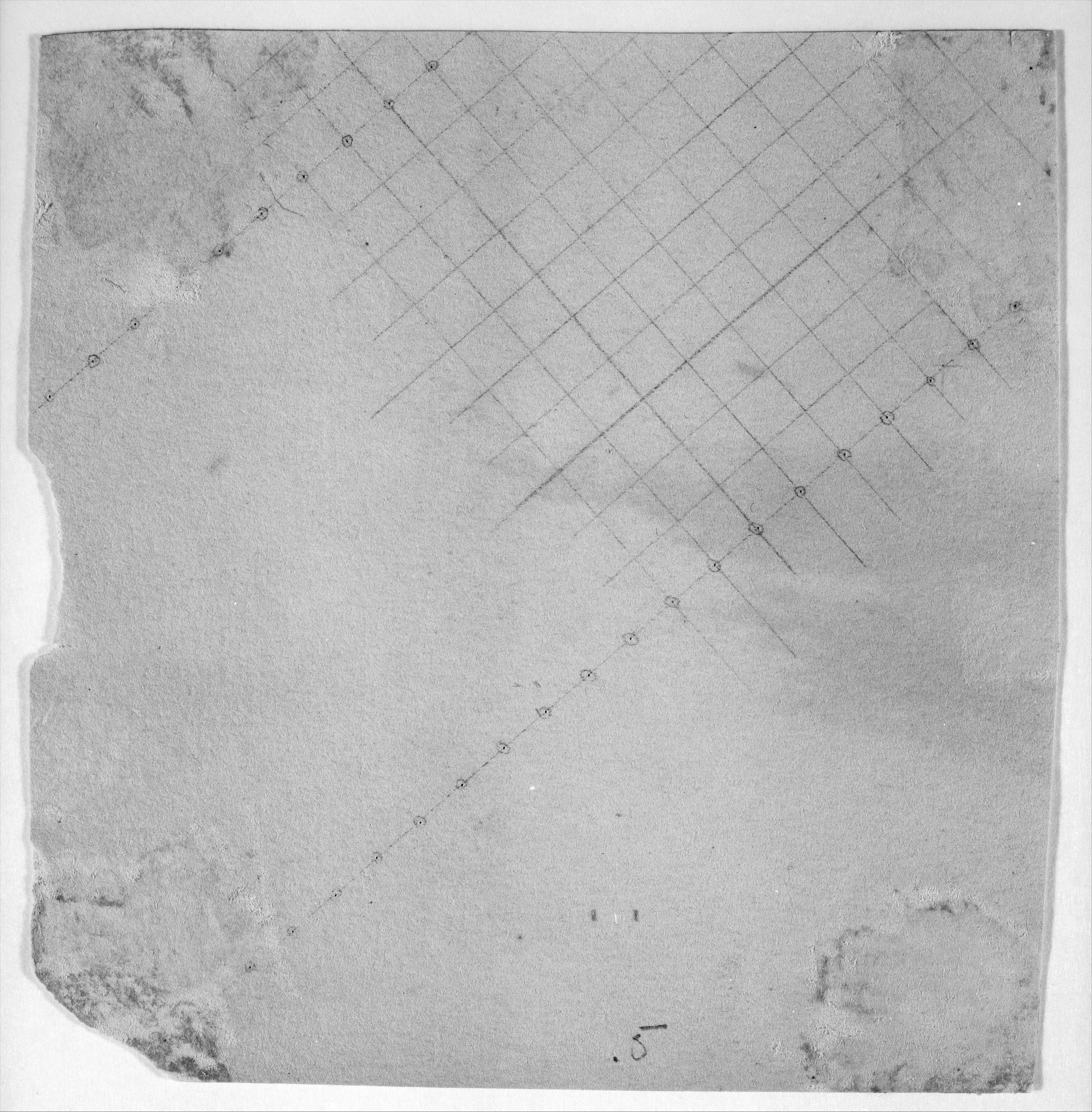 A gridded study from James McNeill Whistler's sketchbook