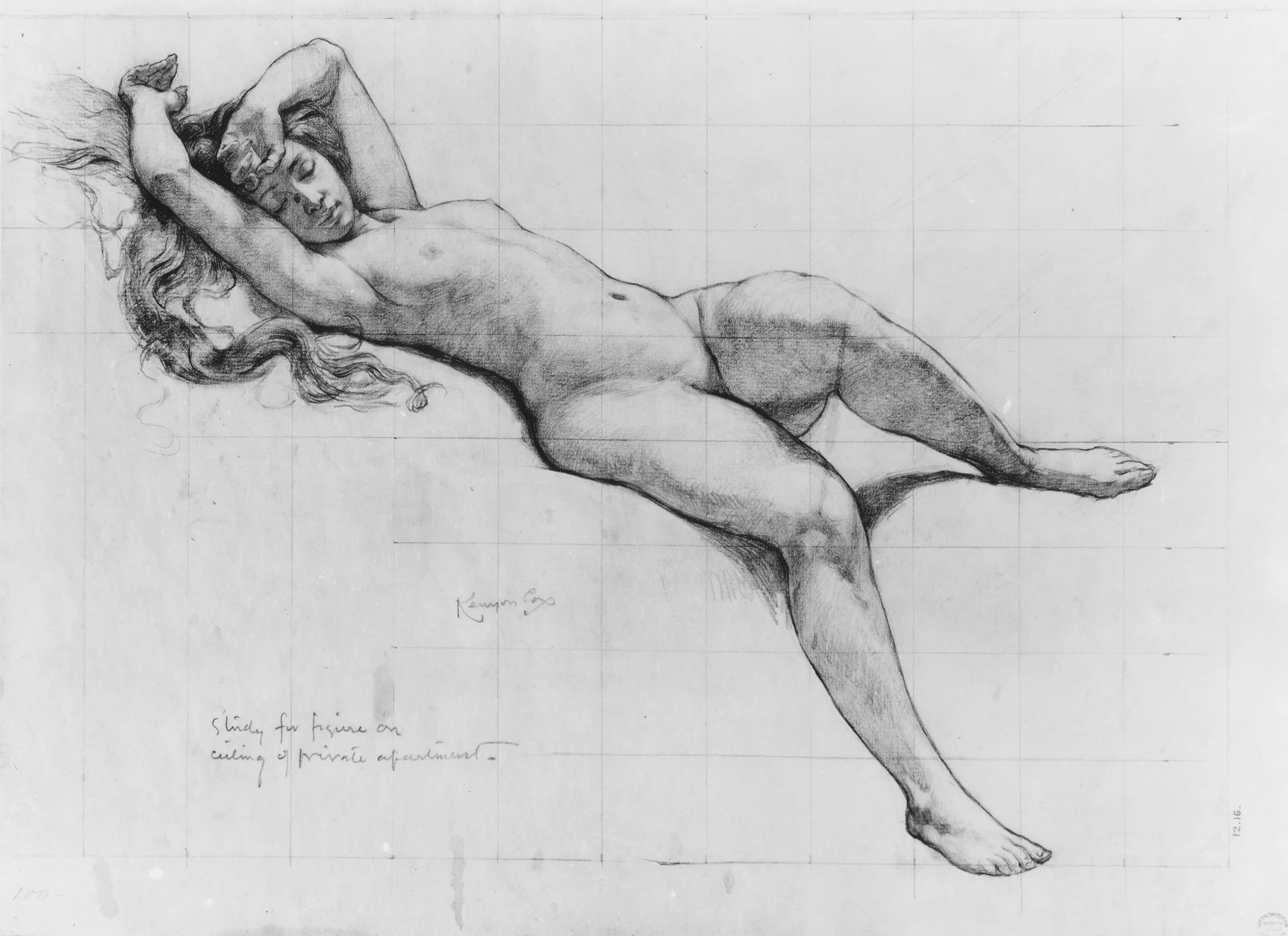 Kenyon Cox's study for ceiling decoration, ca. 1894